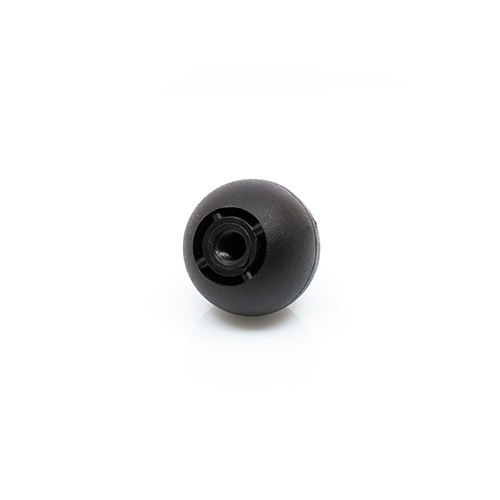 Kogelknop rubber met schroefdraad Model 3