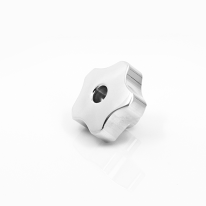 Sterknop aluminium met doorlopend schroefdraad 