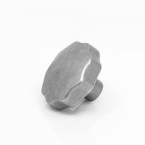 Sterknop RVS massief met schroefdraad