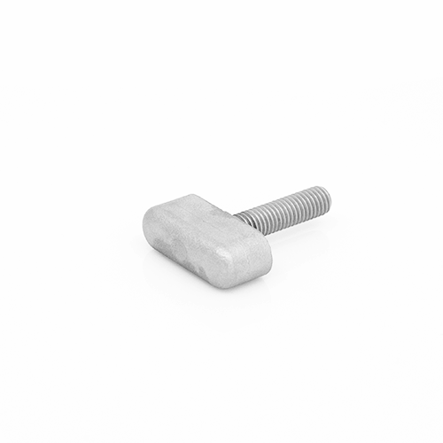Vleugelknop massief RVS met draadeind 